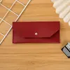 Cartera para Monedas de Cuero Protector de Cartas de Cuero Herramienta Pincel para Cejas Bolsa para Herramientas Bolsa para Almacenamiento de Maquillaje de Ojos Bolsa para Almacenamiento de Joyas
