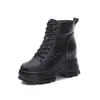 Botas Martin para Mulheres, Novo Estilo 2026, Plataforma que Aumenta a Altura, Botas Curtas Slim Forradas com Lã para Outono e Inverno, Sapatos de Algodão, Botas Curtas