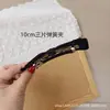 Grampo de Cabelo Adulto Simples e Elegante na Parte de Trás da Cabeça, Presilha de Mola com Laço de Tecido Preto, Presilha para Rabo de Cavalo, Acessório de Cabelo Flor