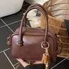 Bolso Pequeño Popular Estilo Coreano para Mujer 2025 Nueva Moda Bolso de Hombro Único Cruzado Bolso Bandolera Retro Nicho Bolso de Mano Tipo Bowling Tendencia