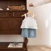 Ropa de Bebé, Conjunto de Verano para Bebés Niñas, Estilo Delgado para Salir, Conjunto de Verano para Bebés Niñas de un Año, Nuevo Conjunto de Dos Piezas a la Moda