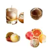 Molde Grande para Bolas de Hielo Máquina de Hielo para Refrigerador Whiskey Hogareño Esférico Grande de Silicona Cubito de Hielo Redondo Herramienta de Trituración Bandeja de Hielo