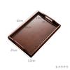 Bandeja de Té Estilo Japonés Plástico Imitación Madera Rectangular Doméstica Imitación Madera Madera Maciza Bandeja para Barbacoa Bandeja para Taza de Agua Juego de Té Portavelas