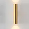 Luminária de parede cilíndrica dupla moderna e simples para parede de fundo da sala de estar, corredor, corredor, quarto, parede ao lado da cama, luz para cima e para baixo