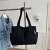 Bolso de mano de pana para mujer, gran capacidad, nuevo estilo verano 2026, bolso de hombro moderno y casual, adecuado para ir al trabajo