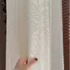 Cortinas Onduladas de Chenille Estilo Moderno Crema Shaoxing Keqiao Alto Gramaje Cortinas para Sala de Estar Balcón Hechas a Medida