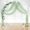 Gasa de Boda Forest Lawn Decoración de Arco Exterior Cortina Colgante Decoración de Boda Cortina de Gasa
