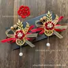 Corsage de Boda de Estilo Chino de Alta Calidad Flor de Muñeca para Boda Productos de Boda de Estilo Occidental Flor para Ceremonia de Apertura