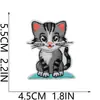 Parche Bordado Termoadhesivo Fiesta de Gatos Parche Bordado de Gatito de Dibujos Animados Parche Decorativo para Bolsa de Juguete de Moda Lindo Miau Miau