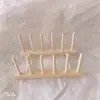 Estoque de Fábrica Rack Criativo de Madeira para Pratos, Tigelas e Pratos Rack de Armazenamento de Madeira Maciça para Utensílios de Cozinha