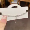 Pulsera de moda elegante estilo coreano, simple, con costura de punto de diamante y perla, para mujer, personalidad, lujo ligero, de alta gama, versátil, pulsera al por mayor