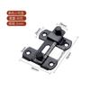 Hebilla de puerta sin perforaciones Hebilla para puerta corredera de inodoro Hebilla para cerradura de puerta de mueble Hebilla Perno de acero inoxidable Pestillo de puerta de habitación hebilla
