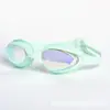 Gafas de natación impermeables y antivaho para adultos, lentes de silicona electrochapadas, diseño de diadema, ajuste cómodo, venta al por mayor, adecuadas para ventas transfronterizas y para personas con miopía