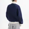 Comércio Transfronteiriço Retrô Americano Estilo Preguiçoso Neutro Bloqueio de Cores Manga Raglan Moletom Unissex Solto Tendência Marca Par Casal Zíper