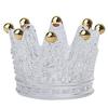 Corona de cristal estilo retro nórdico europeo Portavelas decoración decoración de escritorio Mini cenicero de cristal almacenamiento de joyas