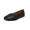 Sapatos Retro Franceses de Nicho Ferradura Pé de Porco-dedo Sapatos Baixos Sapatos de Barco Vermelhos Sapatos Femininos Pele de Ovelha Planos Sapatilhas Femininas Verão