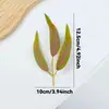 Planta Artificial Hojas de Eucalipto, Hojas de Sauce de Tres Puntas, Accesorios, Decoración de Flor de Navidad, Materiales para Manualidades, Decoración de Caja de Regalo, Plantas Verdes Simuladas