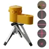 Régua nível a laser lv06 Lâmpada LED Medidor de fio de nível a laser Cinco raios com suporte triangular