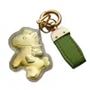 Hazte Rico Inmediatamente, Llavero de Oro Puro, Colgante de Pony Dorado del Zodiaco de Dibujos Animados, Colgante Versátil y Lindo Regalo para Parejas