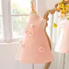 Vestido Formal Feminino Novo Estilo para Crianças Maiores, Vestido de Casamento Floral Bordado à Mão, Vestido de Princesa, Vestido de Festa de Aniversário Infantil, Traje de Gala