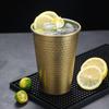 Vaso de agua de una sola capa con diseño de diamante de acero inoxidable 304 de estilo coreano, vaso para cerveza, vaso para bebidas, vaso para enjuague bucal, vaso para leche, vaso para jugo y té.