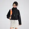 Jaqueta corta-vento fina estilo montanha para primavera e outono ao ar livre para mulheres, Casaco funcional esportivo à prova de vento e à prova d'água, Jaqueta com capuz de cor sólida para mulheres, Tendência