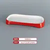 Vajilla de Melamina Plato de Dos Colores para Restaurantes de Hot Pot y Barbacoa, Plato Cuadrado de Barbacoa Comercial Imitación Porcelana