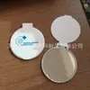 Material nuevo material impresión logotipo del cliente plástico espejo plegable de una cara espejo redondo pequeño plegable de una cara