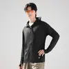 Ropa Fluorescente Verde de Verano con Protección Solar para Hombres y Mujeres, Ropa de Trabajo, Ropa para la Piel al Aire Libre, Chaquetas de Moda con Sensación de Hielo, Ropa para Equipo de Running