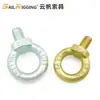 Suprimentos do Fabricante Parafusos de Olhal Padrão Alemão 580, Olhais Giratórios de Elevação de Alta Resistência, Olhais Métricos de Fio Galvanizados em Zinco Amarelo