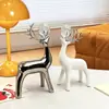 Adornos de alce artísticos de lujo ligero nórdico para sala de estar moderna, mueble de vino, manualidades creativas para el hogar, decoración de entrada al por mayor