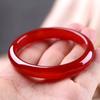 Pulsera de Ágata Roja Brasileña Pulsera de Jade para Mujer Pulsera de Calcedonia Pulsera Redonda Delgada Pulsera de Ágata Roja de Jade Benmingnian