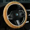 Funda de Volante de Felpa Corta Funda de Volante de Felpa de Invierno Antideslizante Cálida de Invierno Funda Universal para Manillar Funda de Volante