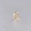 Anillo Brillante de Acero de Titanio Espejo 3mm Anillo Minimalista para Pareja Estilo Coreano Anillo para Dedo del Pie Anillo Desconocido Anillo Circular