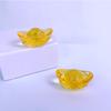 Adornos de lingotes de cristal, cornucopia de lingotes de oro, lingotes pequeños, esmalte de colores, adornos comerciales, pequeños regalos decorativos para inauguración de la casa.