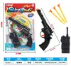 Atacado transfronteiriço interativo pai-filho prato de sucção arma de brinquedo de bala macia jogo de tiro para meninos arma de brinquedo infantil de dardo de arma dupla