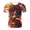 Camiseta de manga corta estampada para hombre y mujer con animación de comercio exterior con código europeo de Amazon, camiseta de una pieza 3D, talla grande para ver en el mapa