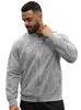 Chaqueta de Suede con Cremallera para Hombre Temu Transfronteriza Europea y Americana, Patchwork de Color Sólido Cuello Alto, Sencilla de Color Sólido Ajustada