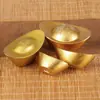 Lingote de Latão Ouro Sólido Enfeites de Mesa Abertura de Loja Presentes de Inauguração Decorações para Sala de Estar Enchimentos de Cornucópia