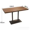 Mesas y Sillas de Madera Maciza Hechas a Medida Comerciales, Cabinas para Barbacoa, Sofás, Comida Caliente para Restaurante, Salón de Té, Cafetería, Mesas de Comedor Contra la Pared