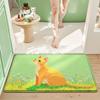 Dajiang Baño Hogar Inodoro Antideslizante Alfombrilla para Pies Alfombrilla Absorbente de Agua Alfombrilla para Piso Estilo Nórdico Alfombrilla de Secado Rápido para Entrada de Baño