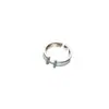 Anillo Abierto con Gota de Aceite y Circonita Letra H Nuevo Otoño 2025 para Mujer Diseño de Nicho Estilo Coreano Casual Anillo de Lujo Ligero