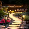 Nuevas Luces LED de Enchufe al Suelo, Luces de Césped de Tungsteno, Luces Nocturnas Solares para Exteriores, Pequeñas Linternas Solares de Palacio, Decoraciones de Jardín