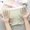 Ropa interior de Mascarilla de Hielo Desnudo Ligera de Secado Rápido Sin Marcas para Mujer con Refuerzo de Algodón Cintura Media Sexy Triángulos para Chicas