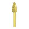 Cabezal de rectificado de diamante Varilla de rectificado soldada Cabezal de rectificado de hierro fundido Mango de 6 mm Rectificado Broca de esmeril pulida Lima rotativa