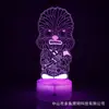 Regalo creativo exclusivo transfronterizo de Star Wars regalo luz de noche LED 3D colorida lámpara de mesa de noche con control remoto táctil