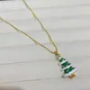 Brincos de Árvore de Natal em Zircônia Rosa Doce Novos para Outono e Inverno de 2024, Elegantes e Luxuosos, Brincos e Acessórios de Orelha Versáteis para o Natal