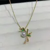 Collar de Moda de Perlas de Lujo Ligero para Mujer, Nuevo Diseño de Cadena para Clavícula de Gama Alta, Cadena para Clavícula de Bambú Fresco Pequeño