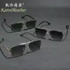 Nuevas Gafas de Sol de Moda de Media Montura 35028 Gafas de Sol Retro Europeas y Americanas para Hombre Gafas de Sol Modernas Versátiles para Conducir