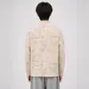 Atacado de Fábrica Lã Alemã Pesada Gola Meia-Alta Tie-Dye Manga Longa Outono/Inverno Novo Estilo Marca Tendência Manga Longa Solta Camisa Base